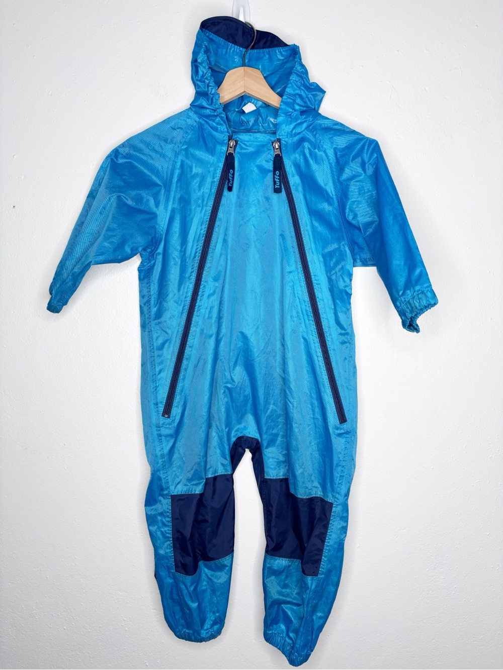 Tuffo Muddy Buddy Hooded Rainsuit Blue Navy Size 4T